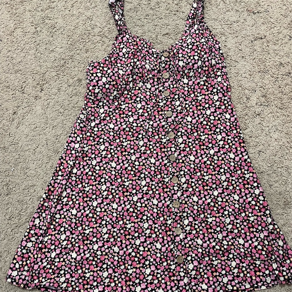 No Boundaries Pink and White Floral Dress